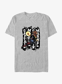 Marvel Captain Marvel Fly Grunge T-Shirt