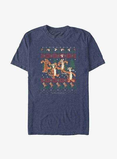 Disney Winnie The Pooh Tigger In The Woods Christmas Big & Tall T-Shirt