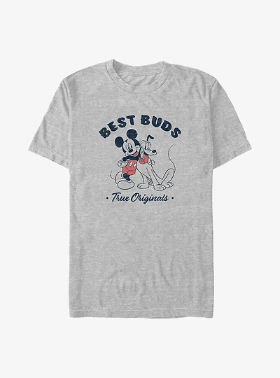 Disney Mickey Mouse & Pluto Vintage Best Buds Big & Tall T-Shirt