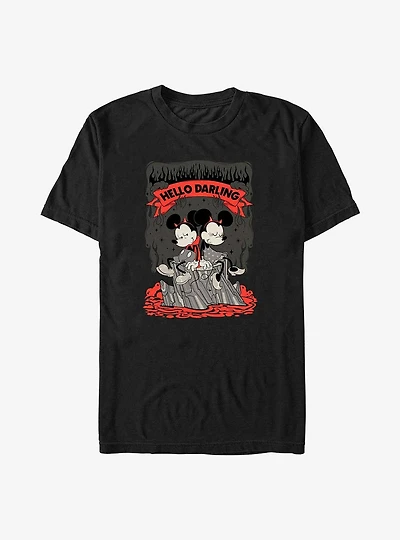Disney Mickey Mouse & Minnie Devilish Hello Darling Big Tall T-Shirt