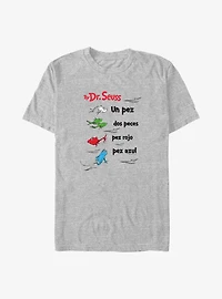 Dr. Seuss One Fish Two Fish Red Fish Blue Fish Spanish Big & Tall T-Shirt