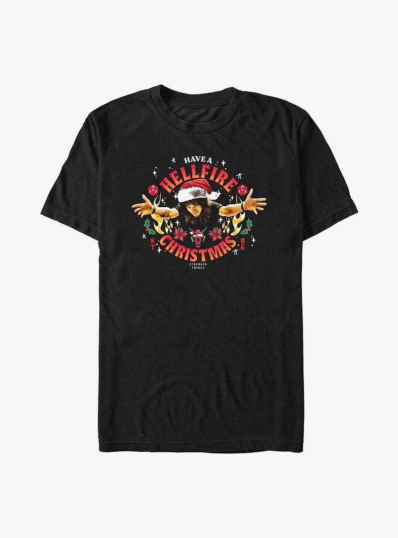 Stranger Things Hellfire Christmas Santa Eddie Big & Tall T-Shirt