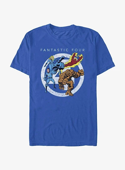 Marvel Fantastic Four Team Four Front T-Shirt