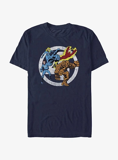 Marvel Fantastic Four Team Front T-Shirt