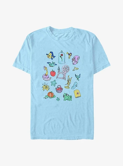 Disney The Little Mermaid Disney Doodles T-Shirt
