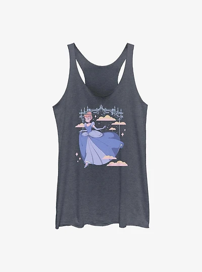 Disney Cinderella Anime Style Princess Slipper Girls Tank