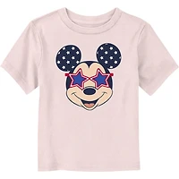 Disney Mickey Mouse USA Glasses Toddler T-Shirt