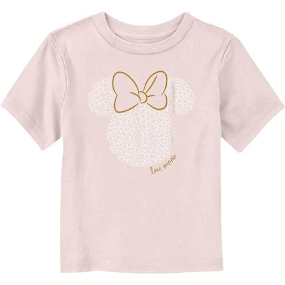 Disney Minnie Mouse Heart Love, Toddler T-Shirt