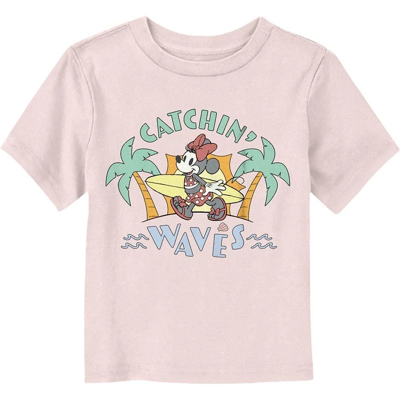 Disney Minnie Mouse Surf Catchin' Waves Toddler T-Shirt