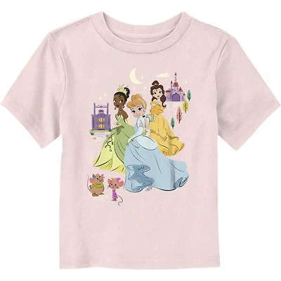 Disney Princesses Cinderella Tiana & Belle Toddler T-Shirt