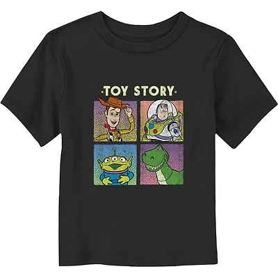Disney Pixar Toy Story Vintage Squares Toddler T-Shirt