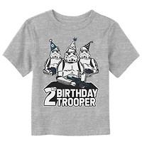 Star Wars Birthday Trooper Two Year Old Toddler T-Shirt