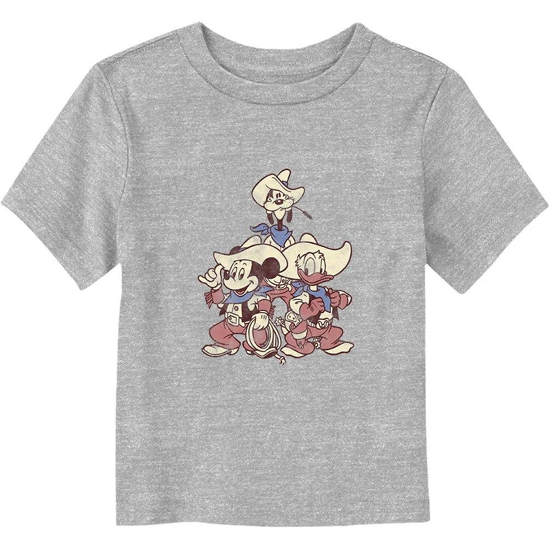 Disney Mickey Mouse Vintage Cowboy Friends Toddler T-Shirt