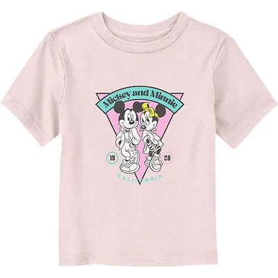 Disney Mickey Mouse & Minnie Cali Retro Toddler T-Shirt