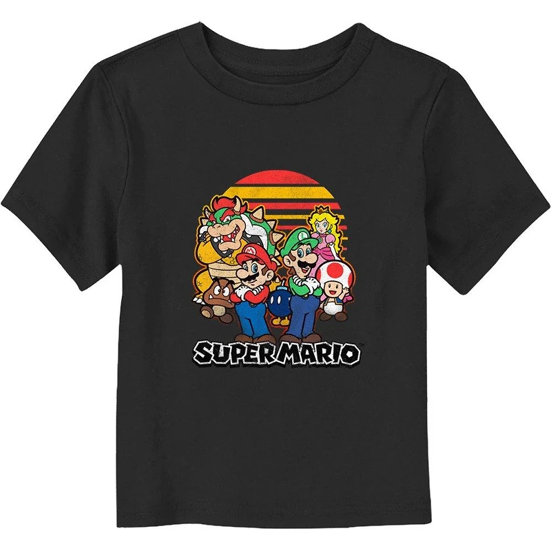Super Mario Bros. Sunset Group Toddler T-Shirt