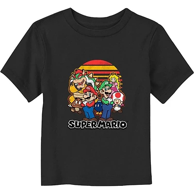 Super Mario Bros. Sunset Group Toddler T-Shirt