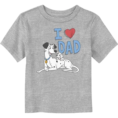 Disney 101 Dalmatians Dalmatian I Heart Dad Toddler T-Shirt