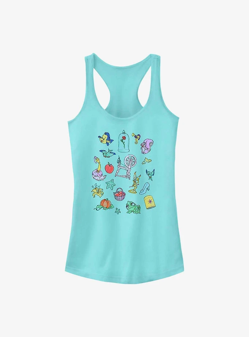 Disney The Little Mermaid Disney Doodles Girls Tank