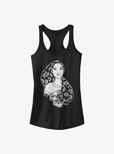 Disney Pocahontas Wind Outlined Girls Tank