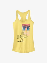 Disney Beauty and the Beast Ballroom Dance Sketch Girls Tank
