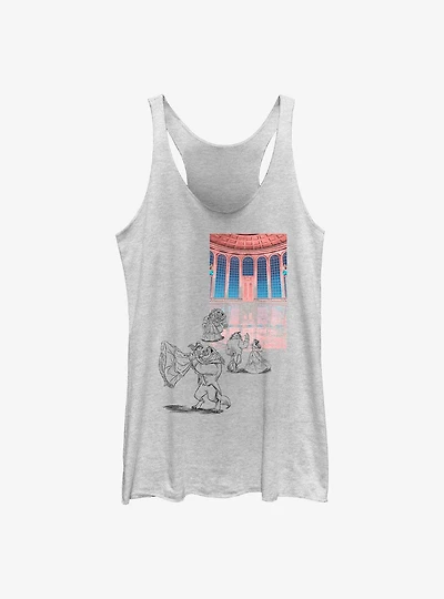 Disney Beauty and the Beast Ballroom Dance Sketch Girls Tank
