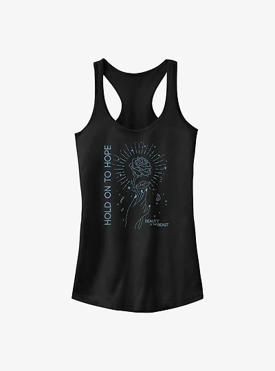 Disney Beauty and the Beast Hold On To Hope Rose Girls Tank