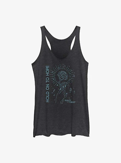 Disney Beauty and the Beast Hold On To Hope Rose Girls Tank