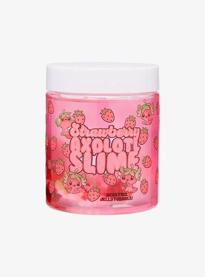 Strawberry Axolotl Jelly Slime