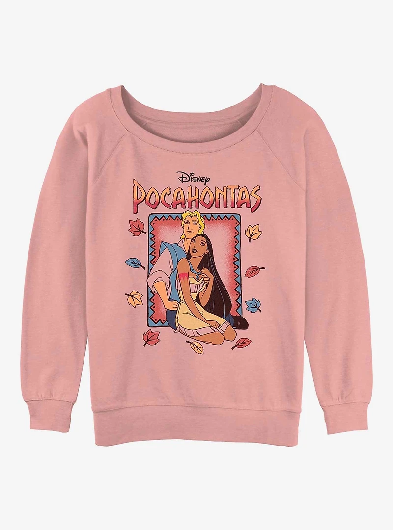 Disney Pocahontas John Smith and Pocahontas Girls Slouchy Sweatshirt
