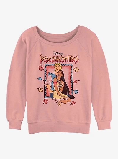 Disney Pocahontas John Smith and Pocahontas Girls Slouchy Sweatshirt