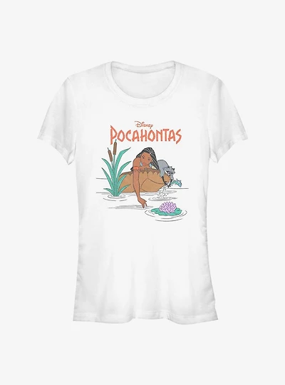Disney Pocahontas and Meeko Around The Riverbend Girls T-Shirt