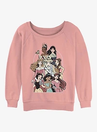 Disney The Princess and the Frog Princess Group Girls Slouchy Sweatshirt