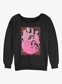 Disney Princess Sophisticated Princess Girls Slouchy Sweatshirt
