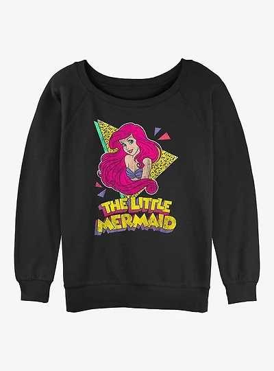 Disney The Little Mermaid 80's Mermaid Girls Slouchy Sweatshirt
