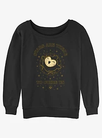 Disney Wish Stars Guide Us Womens Slouchy Sweatshirt