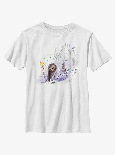 Disney Wish Watercolor Asha and Star Youth T-Shirt