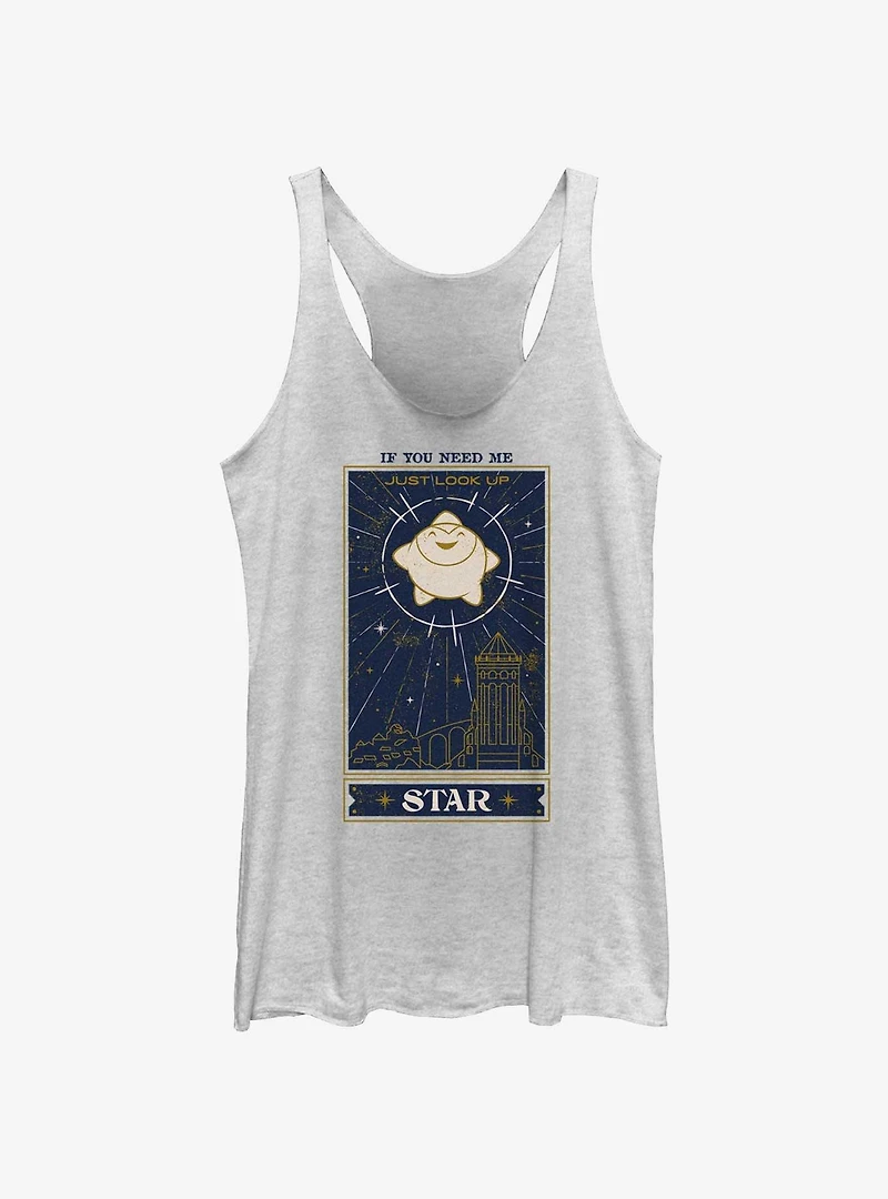 Disney Wish Just Look Up Star Card Womens Tank