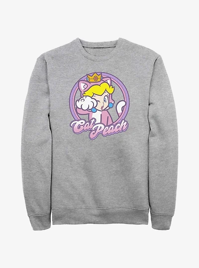 Mario Cat Princess Peach Sweatshirt