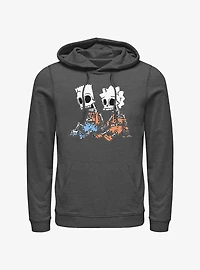 The Simpsons Skeleton Bart And Lisa Hoodie