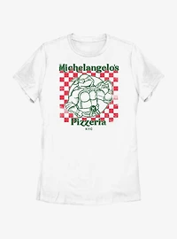 Teenage Mutant Ninja Turtles Mikey's Pizza Womens T-Shirt
