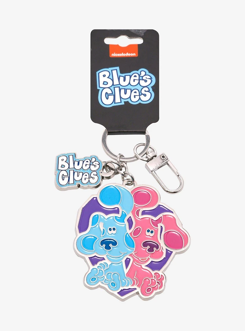 Blue's Clues Blue and Magenta Keychain