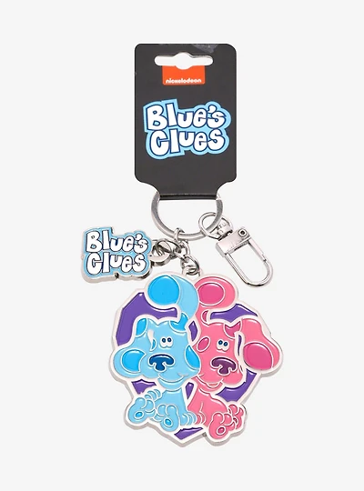 Blue's Clues Blue and Magenta Keychain