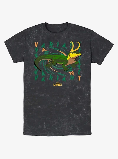 Marvel Loki Variant Alligator Loki Mineral Wash T-Shirt