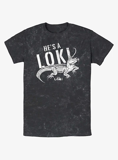 Marvel Loki Alligator Loki He's A Loki Mineral Wash T-Shirt