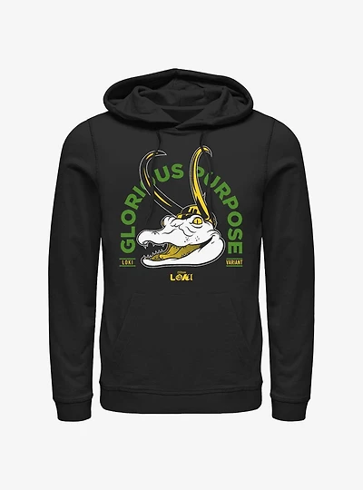Marvel Loki Alligator Loki Glorious Purpose Hoodie