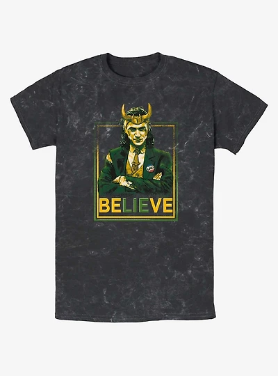 Marvel Loki Political Motive President Loki Mineral Wash T-Shirt