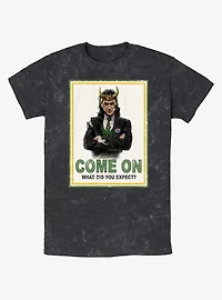 Marvel Loki President Loki Poster Mineral Wash T-Shirt