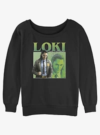 Marvel Loki TVA Loki Girls Slouchy Sweatshirt