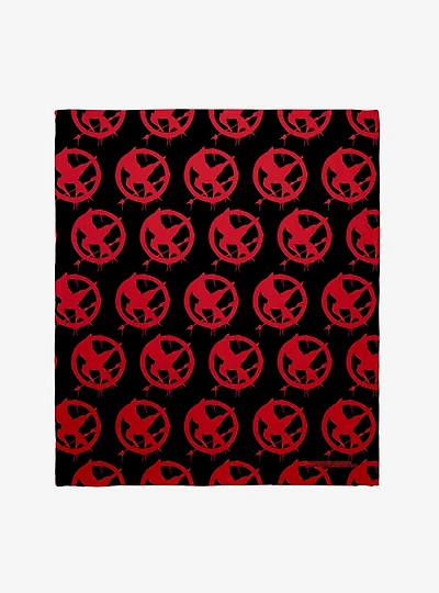 Hunger Games Mockingjay Graffiti Throw Blanket