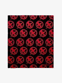Hunger Games Mockingjay Graffiti Throw Blanket